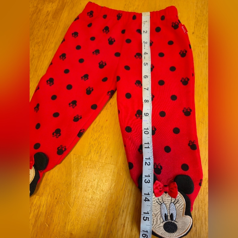 Disney Red Minnie Mouse‎ Pajama Bottoms - Picture 3 of 5